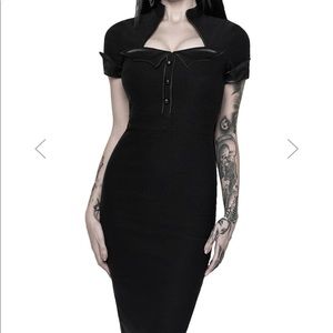 gothic ghoul friend midi killstar dress